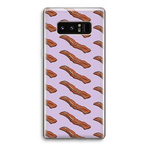 CaseCompany Bacon to my eggs #2: Samsung Galaxy Note 8 Transparant Hoesje
