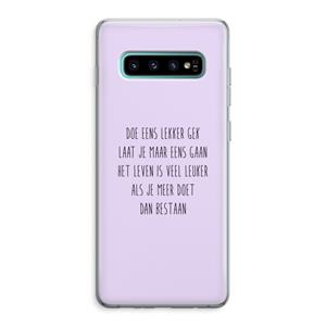 CaseCompany Gek: Samsung Galaxy S10 Plus Transparant Hoesje