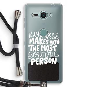 CaseCompany The prettiest: Sony Xperia XZ2 Compact Transparant Hoesje met koord