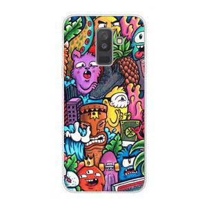 CaseCompany Vexx Mixtape: Samsung Galaxy A6 Plus (2018) Transparant Hoesje