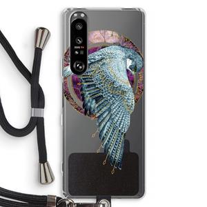CaseCompany Golden Falcon: Sony Xperia 1 III Transparant Hoesje met koord
