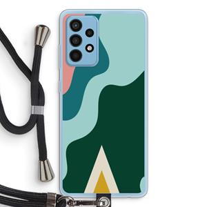 CaseCompany Noor B: Samsung Galaxy A52 Transparant Hoesje met koord