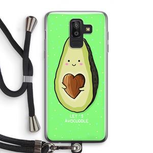 CaseCompany Avocuddle: Samsung Galaxy J8 (2018) Transparant Hoesje met koord