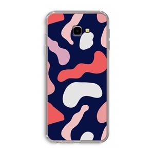 CaseCompany Memphis Shapes Pink: Samsung Galaxy J4 Plus Transparant Hoesje