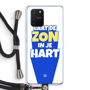 CaseCompany Laat de zon in je hart: Samsung Galaxy Note 10 Lite Transparant Hoesje met koord