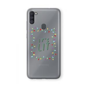 CaseCompany It's Lit: Samsung Galaxy A11 Transparant Hoesje