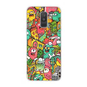 CaseCompany Vexx City: Samsung Galaxy A6 Plus (2018) Transparant Hoesje