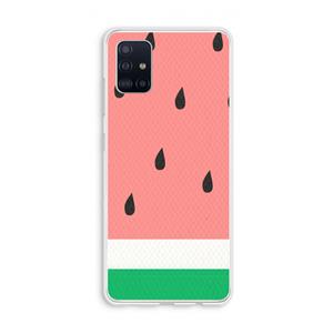 CaseCompany Watermeloen: Galaxy A51 4G Transparant Hoesje