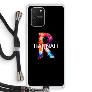 CaseCompany Abstract Spectrum: Samsung Galaxy S10 Lite Transparant Hoesje met koord