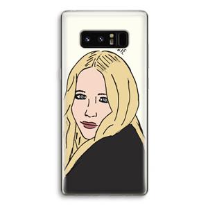 CaseCompany Mary Kate: Samsung Galaxy Note 8 Transparant Hoesje