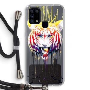 CaseCompany Fading: Samsung Galaxy M31 Transparant Hoesje met koord