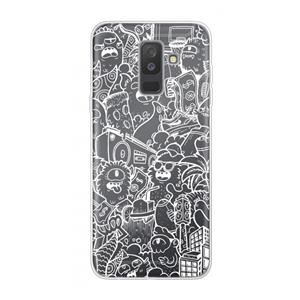 CaseCompany Vexx City #2: Samsung Galaxy A6 Plus (2018) Transparant Hoesje