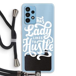 CaseCompany Hustle Lady: Samsung Galaxy A52 Transparant Hoesje met koord