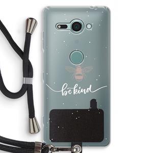 CaseCompany Be(e) kind: Sony Xperia XZ2 Compact Transparant Hoesje met koord