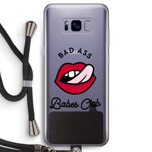 CaseCompany Badass Babes Club: Samsung Galaxy S8 Transparant Hoesje met koord