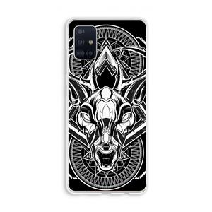 CaseCompany Oh Deer: Galaxy A51 4G Transparant Hoesje