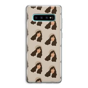 CaseCompany Bonjour mon amour: Samsung Galaxy S10 Plus Transparant Hoesje