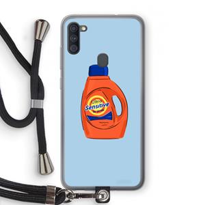 CaseCompany Ultra Sensitive: Samsung Galaxy A11 Transparant Hoesje met koord