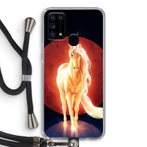 CaseCompany Last Unicorn: Samsung Galaxy M31 Transparant Hoesje met koord