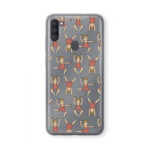 CaseCompany Gymboys: Samsung Galaxy A11 Transparant Hoesje