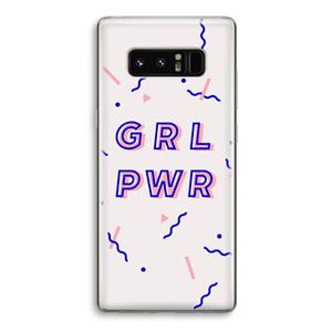 CaseCompany GRL PWR: Samsung Galaxy Note 8 Transparant Hoesje