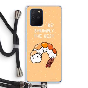 CaseCompany You're Shrimply The Best: Samsung Galaxy Note 10 Lite Transparant Hoesje met koord
