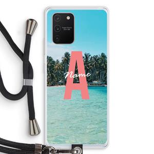CaseCompany Pacific Dream: Samsung Galaxy S10 Lite Transparant Hoesje met koord