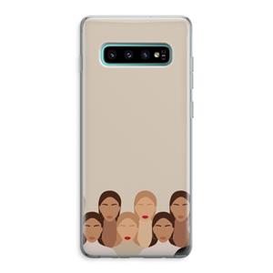 CaseCompany Girls girls girls: Samsung Galaxy S10 Plus Transparant Hoesje