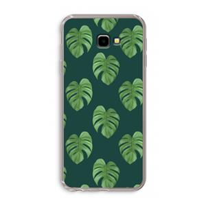 CaseCompany Monstera leaves: Samsung Galaxy J4 Plus Transparant Hoesje