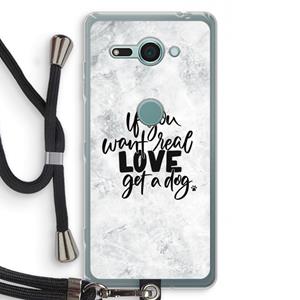 CaseCompany Partner in crime: Sony Xperia XZ2 Compact Transparant Hoesje met koord