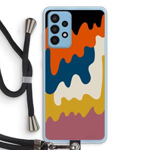 CaseCompany Baar A: Samsung Galaxy A52 Transparant Hoesje met koord