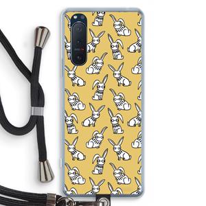 CaseCompany Haas: Sony Xperia 5 II Transparant Hoesje met koord
