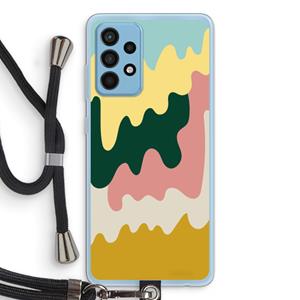 CaseCompany Baar B: Samsung Galaxy A52 Transparant Hoesje met koord