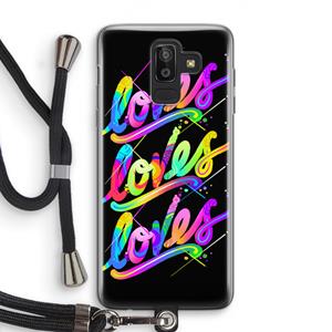 CaseCompany Loves: Samsung Galaxy J8 (2018) Transparant Hoesje met koord