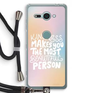 CaseCompany The prettiest: Sony Xperia XZ2 Compact Transparant Hoesje met koord