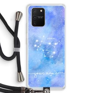 CaseCompany Sterrenbeeld - Licht: Samsung Galaxy S10 Lite Transparant Hoesje met koord