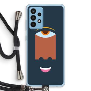 CaseCompany Mono M: Samsung Galaxy A52 Transparant Hoesje met koord
