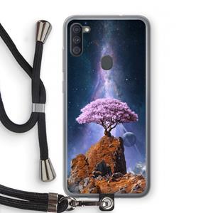 CaseCompany Ambition: Samsung Galaxy A11 Transparant Hoesje met koord
