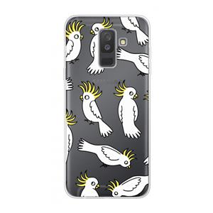 CaseCompany Papegaai: Samsung Galaxy A6 Plus (2018) Transparant Hoesje