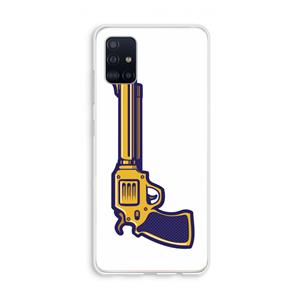 CaseCompany Pew Pew Pew: Galaxy A51 4G Transparant Hoesje