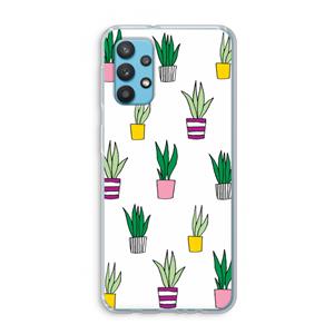 CaseCompany Sanseveria: Samsung Galaxy A32 4G Transparant Hoesje