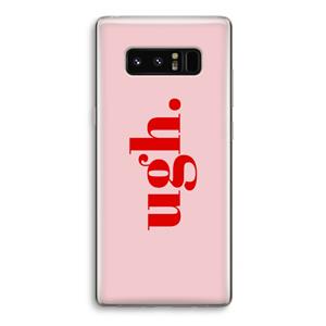 CaseCompany Ugh: Samsung Galaxy Note 8 Transparant Hoesje