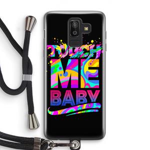 CaseCompany Touch Me: Samsung Galaxy J8 (2018) Transparant Hoesje met koord