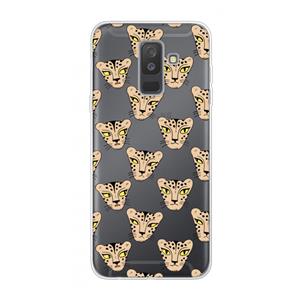 CaseCompany Tijger: Samsung Galaxy A6 Plus (2018) Transparant Hoesje