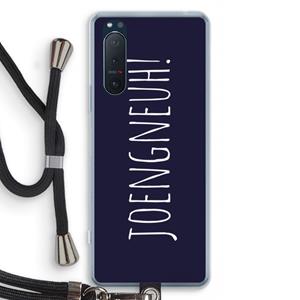CaseCompany Joengneuh!: Sony Xperia 5 II Transparant Hoesje met koord