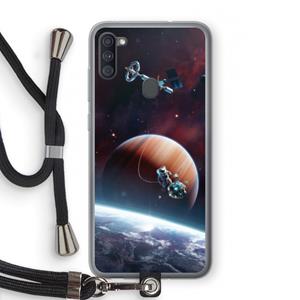 CaseCompany Examiner: Samsung Galaxy A11 Transparant Hoesje met koord