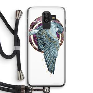 CaseCompany Golden Falcon: Samsung Galaxy J8 (2018) Transparant Hoesje met koord