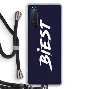 CaseCompany Biest: Sony Xperia 5 II Transparant Hoesje met koord
