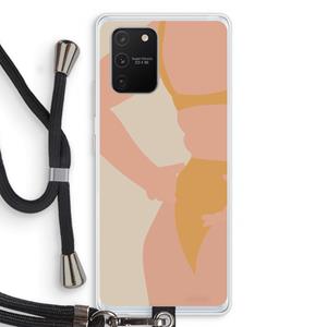 CaseCompany Bikini body: Samsung Galaxy S10 Lite Transparant Hoesje met koord