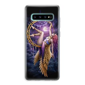 CaseCompany Aerial Angel: Samsung Galaxy S10 Plus Transparant Hoesje